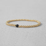 Handcrafted Gold Filled CZ Pave Bracelet - Boho Chic Womens Gift - Adjustable Stretch Design - Childrens Sizes Available