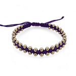 14kt Gold Filled Beaded Bracelet | Adjustable Color Cord | Tarnish-Free Jewelry Gift for Women