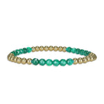 Gold Filled Gemstone Bracelet - Semi Precious Beads - Tarnish Free - Stackable - Ladies Jewelry