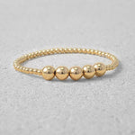 Gold Stack Bracelet, Gold Filled Bracelet, Gold Ball Bracelet,