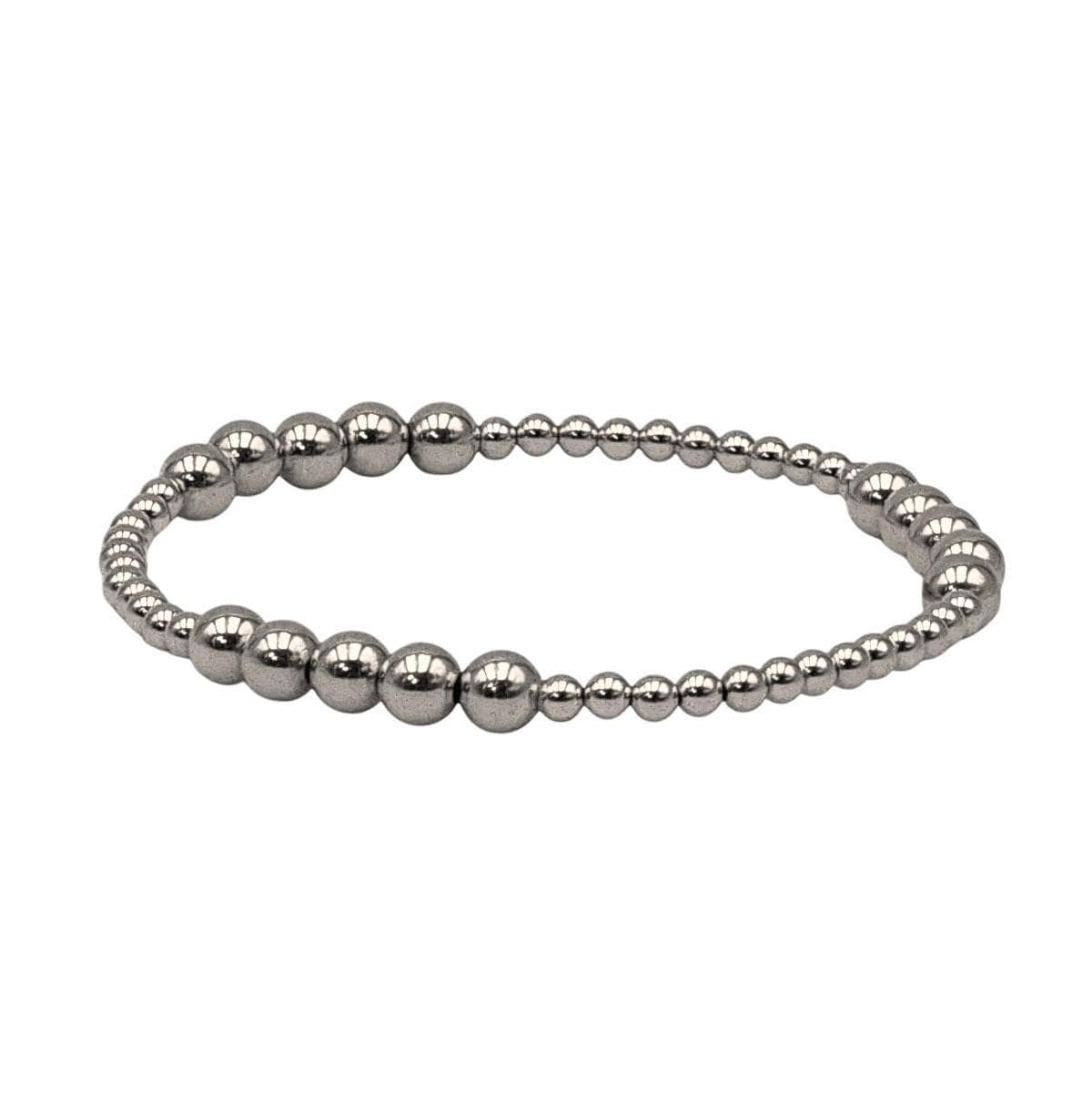 Gold Filled Stackable Bracelet - Stretch Fit, Mixed Bead Sizes