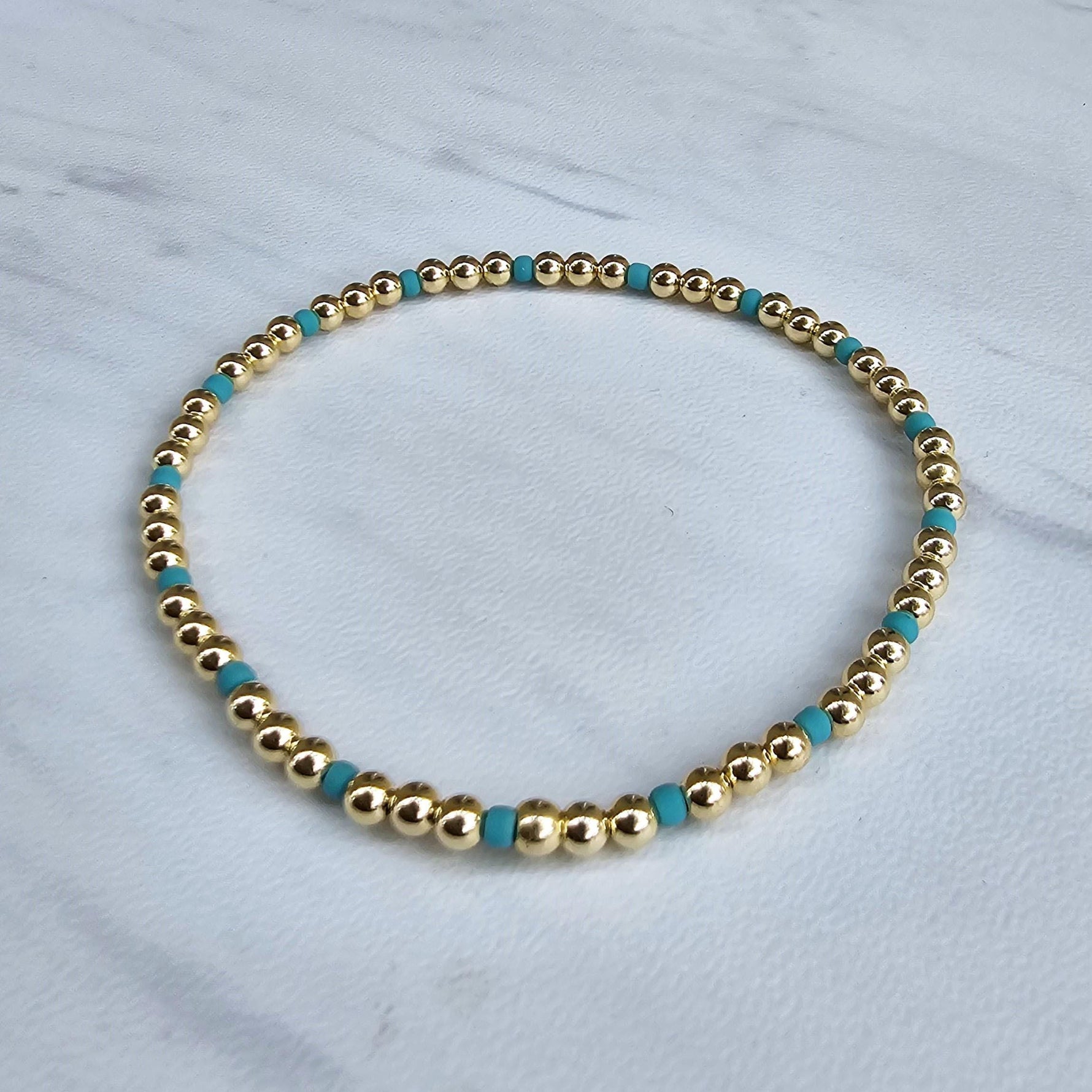 Colorful and Gold Filled Beads Personalized Bracelet Tarnish-Free Handcrafted Jewelry