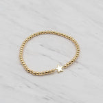 Star Gold Filled Bracelet, Isabella Celini, Gold Filled Beads, Stretch Stacking Bracelet, Celestial Bracelet, Boho Chic, Gift for Women
