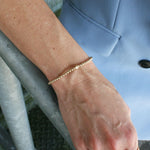 Gold Stack Bracelet, Gold Filled Bracelet, Cubic Bracelet,