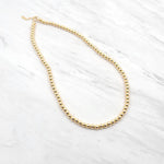 Dainty 4 mm Gold Filled Beaded Layering Necklace – Stylish Tarnish Free, Water Resistant Layering Necklace