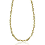 Dainty Gold Filled Layering Necklace 5mm Beaded Bohemian Bridesmaid Gift - Perfect for Women - Tarnish Free