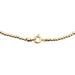 Dainty Gold Filled Beaded Necklace with Evil Eye Charm for Women by Isabella Celini, Tarnish Free Water Resistant Jewelry