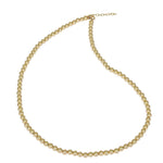 Dainty 4 mm Gold Filled Beaded Layering Necklace – Stylish Tarnish Free, Water Resistant Layering Necklace