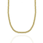Dainty 2mm Gold Filled Beaded Necklace - Bohemian Layering Chain for Women - Bridesmaid Gift - Tarnish Free