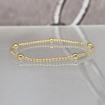 Station Bead Bracelet, Gold Filled Bracelet, Layering Bracelet