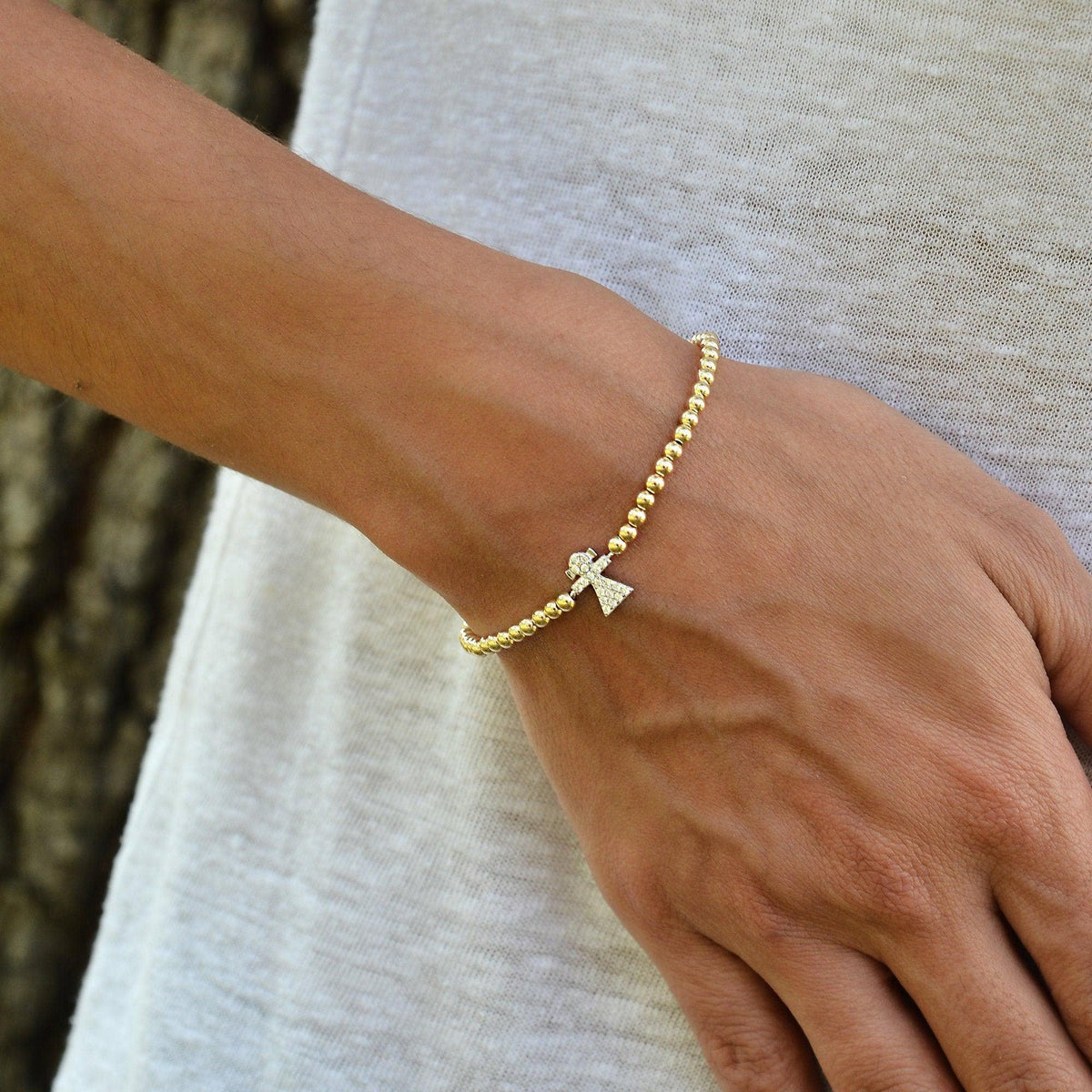 Girl Bead Bracelet, Boho Chic Bracelet, Stacking Bracelet