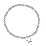 Star Charm Bracelet: Gold Filled Beads - Stackable Everyday Jewelry