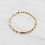 Beaded Bracelet: Gold Filled, Adjustable - Tarnish Free, Waterproof