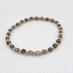 Delicate Gold Filled Stackable Bracelet with Semi Precious Beads - Customizable