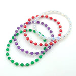 Beaded Bracelet, Boho Chic Bracelet, Stretch Stacking Bracelet