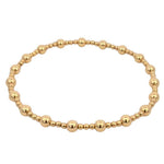 Stretch Stacking Bracelet: Gold Filled Beads - Tarnish Resistant