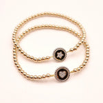 Gold Filled Star Charm Bracelet with Cubic Zirconia – Handmade Celestial Jewelry
