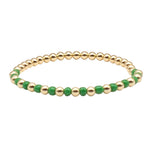 Colorful Stackable Gold Filled Beaded Bracelet - Waterproof Womens Jewelry