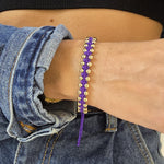 14kt Gold Filled Beaded Bracelet | Adjustable Color Cord | Tarnish-Free Jewelry Gift for Women