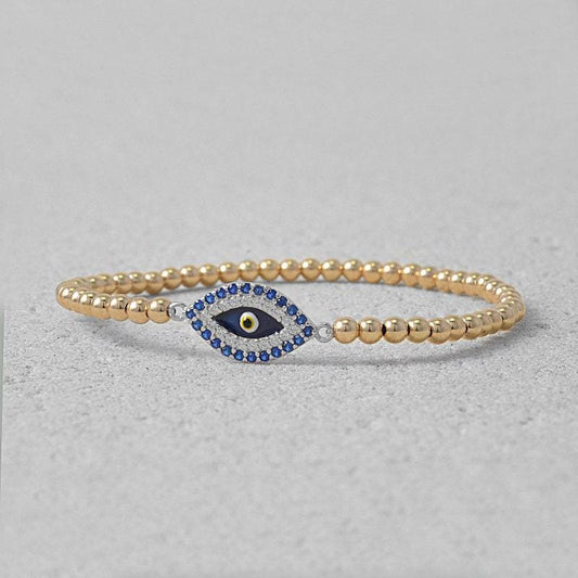 Gold Filled Jewelry, Evil Eye Bracelet, Boho Chic Bracelet