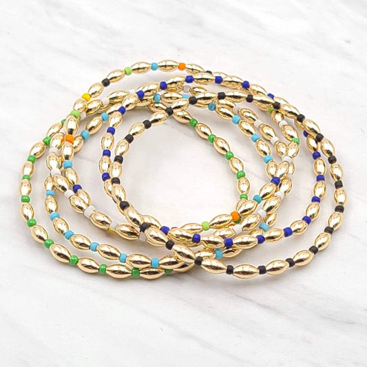 Gold Stack Bracelet, Gold Filled Bracelet, Non Tarnish Bracelet,
