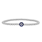 14kt Gold Evil Eye Protection Bracelet - Tarnish-Free Stacking Beaded Jewelry by Isabella Celini