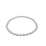 14Kt Gold Filled Stretch Stacking Bracelet - 2mm 4mm Beaded Layering Boho Style - Tarnish Free and Waterproof