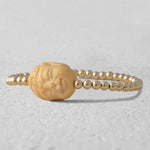 Buddhist Bracelet, Gold Filled Bracelet, Gold Ball Bracelet,
