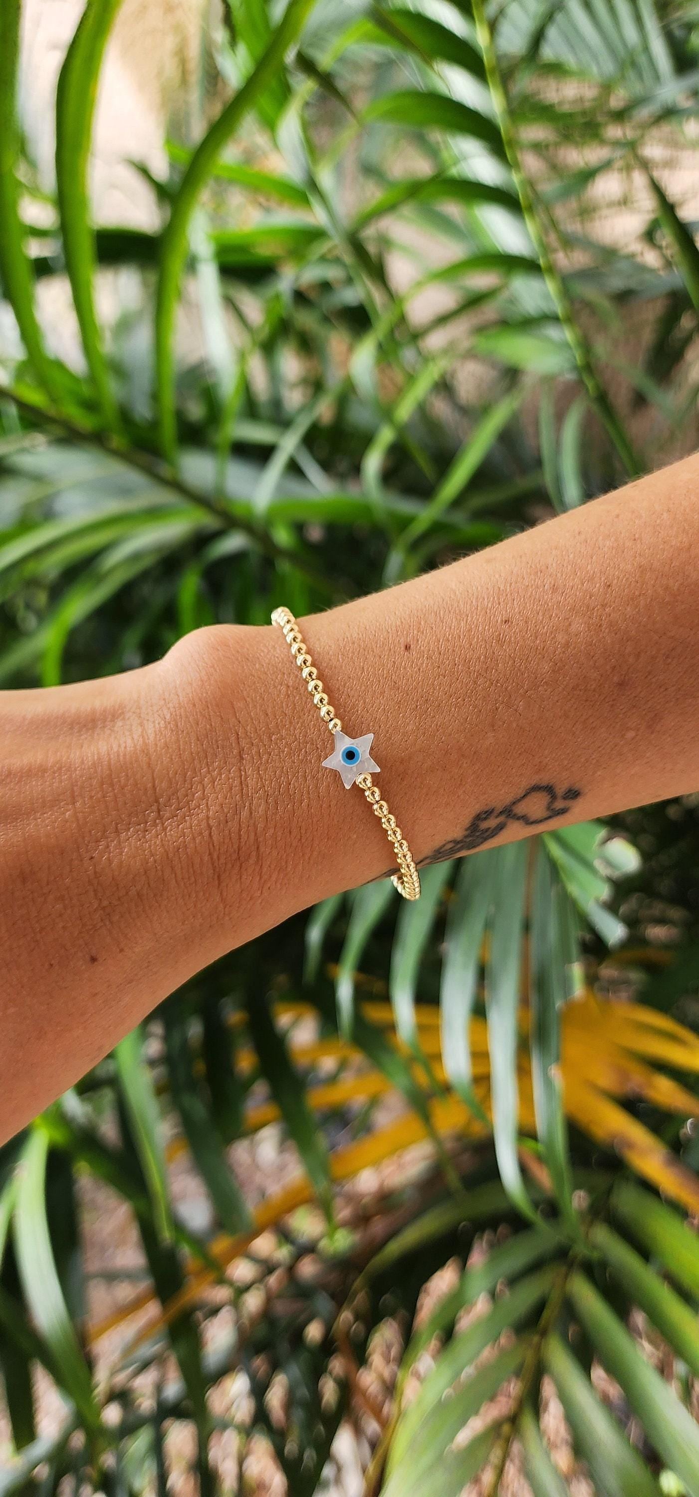 Evil Eye Bracelet, Star Bracelet, Protection Bracelet,
