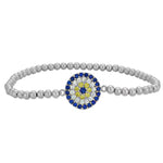 Gold Filled Evil Eye Bracelet: Beaded Protection Jewelry