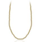 Dainty 4 mm Gold Filled Beaded Layering Necklace – Stylish Tarnish Free, Water Resistant Layering Necklace