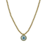 Evil Eye necklace, Dainty Bead Necklace, Isabella Necklace,