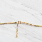 Dainty Gold Filled Beaded Necklace - Boho Graduated Layering Jewelry - Classy Bridemaid Gift - Tarnish Free