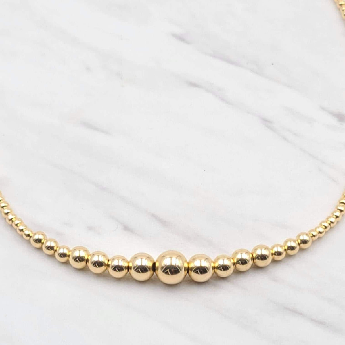Dainty Bead Necklace, Isabella Necklace, Bridesmaid Necklace,