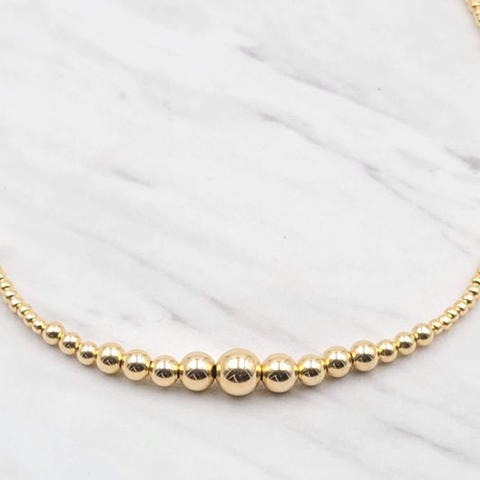 Dainty Bead Necklace, Isabella Necklace, Bridesmaid Necklace,