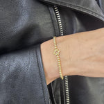 Stackable Gold Filled Bracelet - Star of David Pendant, Stretch Style, Tarnish Free