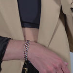 Gold Filled Stacking Bracelet - Non Tarnish Waterproof Glass Beaded Layering Jewelry