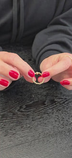 14kt Gold Filled Stacking Ring - Tarnish-Free Womens Jewelry with 3mm and 5mm Beads - Stretch for Perfect Fit