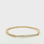 14kt Goldfilled Pave Bar Bracelet - Tarnish Free Jewelry