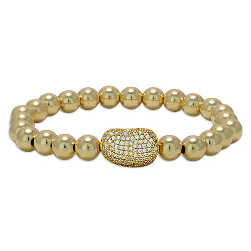 Bean, Bean bracelet, Beads Bracelet, Gold Filled, Gold Filled Bracelet, gold filled beads