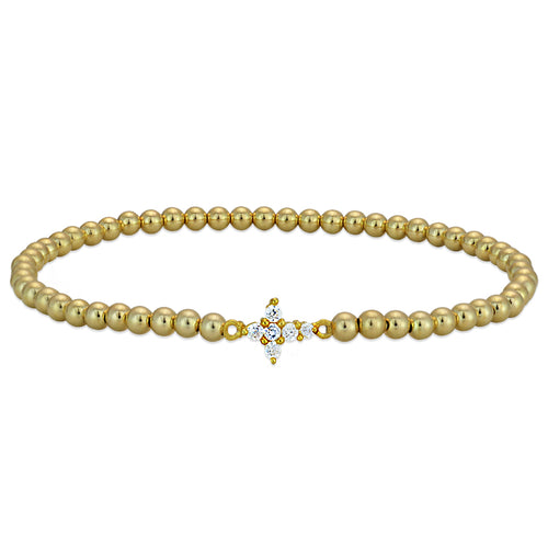 Cross, Cross Bracelet, Gold Filled, Gold Filled Bracelet, religious bracelet, gold filled beads