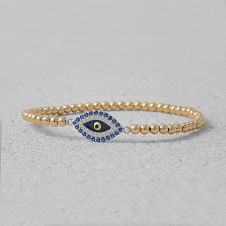 Naomi Turquoise Evil Eye Bead Bracelet