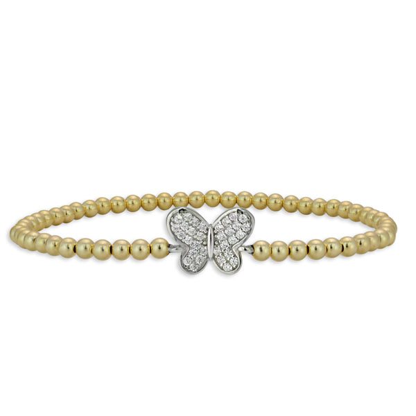 Butterfly, Butterfly Bracelet, Gold Filled, Gold Filled Bracelet, gold filled beads, insect bracelet, nature bracelet, animal bracelet