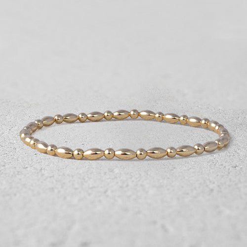 Everly Alternating Oval Beads Bracelet