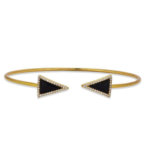 black triangle bracelet bangle