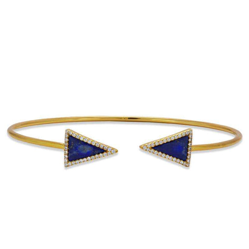 blue triangle bracelet bangle