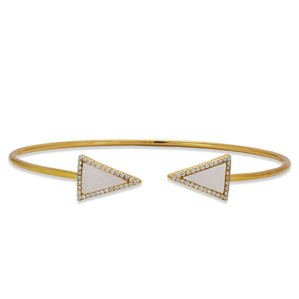 grey triangle bracelet bangle