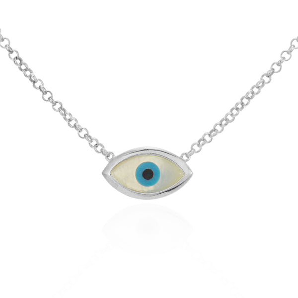 Khadija Blue Evil Eye Necklace