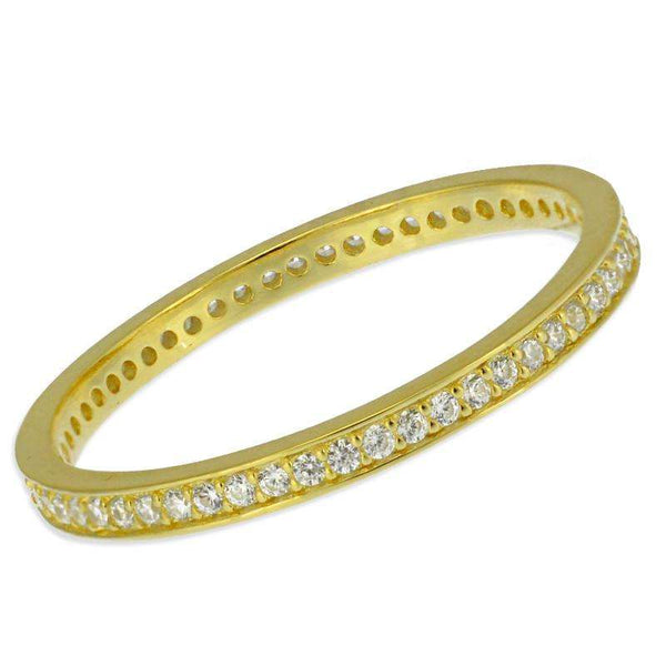 ring gold plated cz
