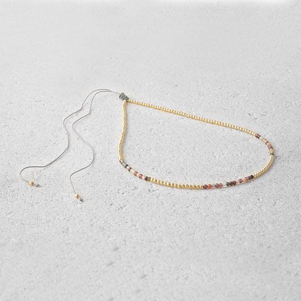 Ivy Gold Beads Choker Necklace